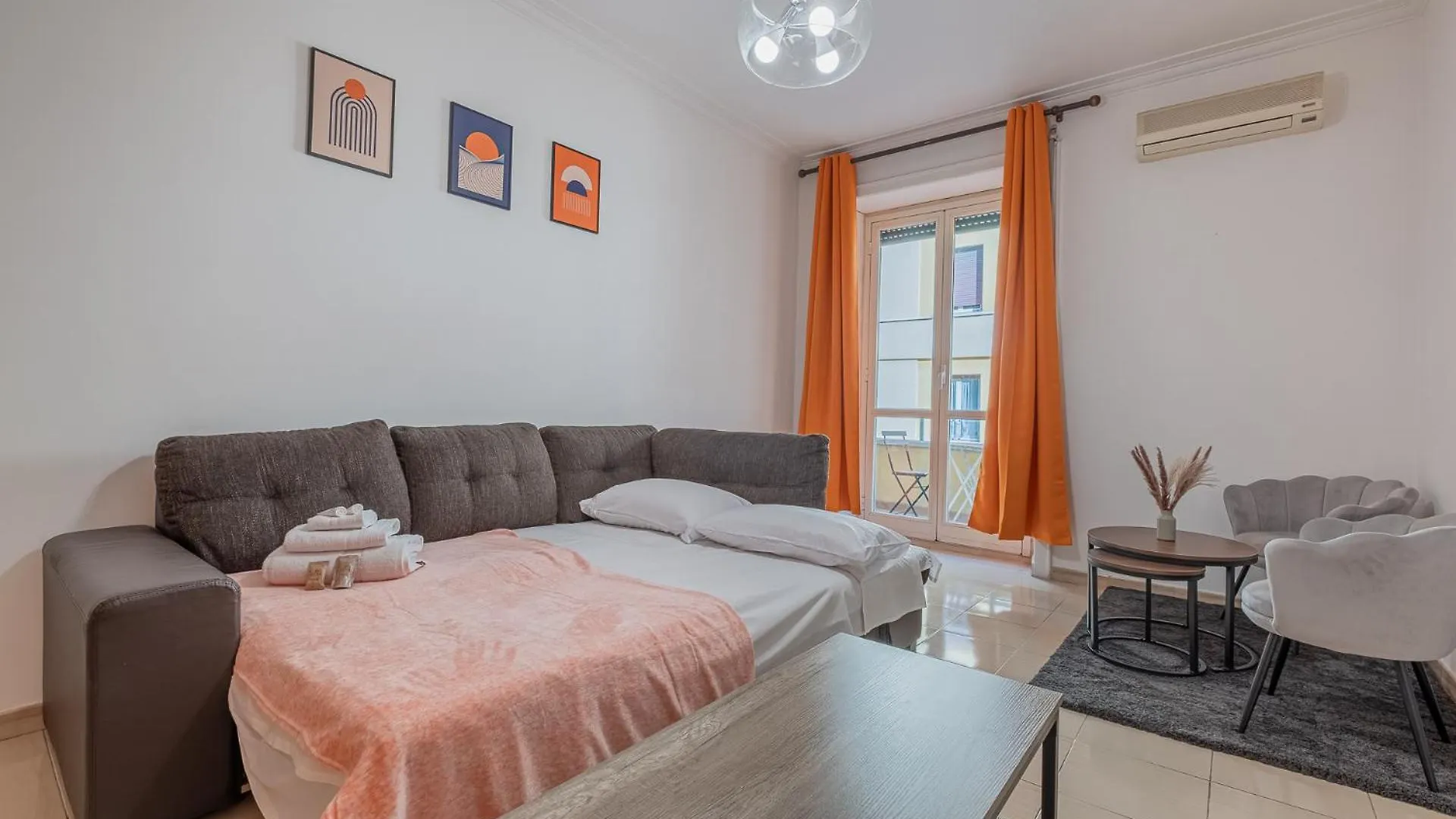דירות Orange Blue House 1Bedr Metro Re Di Roma איטליה